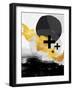 Scandi Black White Gold-Urban Epiphany-Framed Art Print