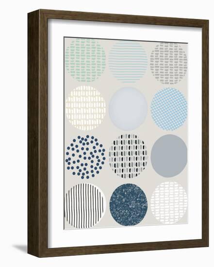 Scandi Circles-Clara Wells-Framed Giclee Print