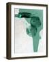 Scandi Minimalist Abstract TEAL-Urban Epiphany-Framed Art Print