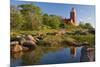 Scandinavia, Denmark, Svaneke, Svaneke Fyr, Lighthouse-Thomas Ebelt-Mounted Photographic Print