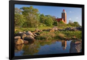 Scandinavia, Denmark, Svaneke, Svaneke Fyr, Lighthouse-Thomas Ebelt-Framed Photographic Print