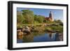 Scandinavia, Denmark, Svaneke, Svaneke Fyr, Lighthouse-Thomas Ebelt-Framed Photographic Print