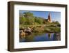 Scandinavia, Denmark, Svaneke, Svaneke Fyr, Lighthouse-Thomas Ebelt-Framed Photographic Print