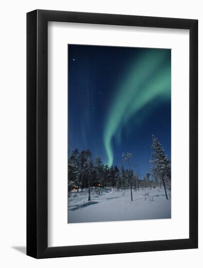 Scandinavia, Finland, Lapland, Ivalo, The Aurora borealis-Daisy Gilardini-Framed Photographic Print