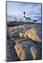 Scandinavia, Norway, Hamaroey, Tranoey, Lighthouse, Rock-Landscape-Rainer Mirau-Mounted Photographic Print