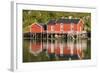 Scandinavia, Norway, Lofoten, Flakstadoey, Fisher-Alps, Shores-Rainer Mirau-Framed Photographic Print