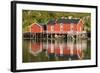 Scandinavia, Norway, Lofoten, Flakstadoey, Fisher-Alps, Shores-Rainer Mirau-Framed Photographic Print