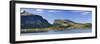 Scandinavia, Norway, Lofoten, Moskenesoey, Krystad, Fisher-Village, Mountain-Landscape, Panorama-Rainer Mirau-Framed Photographic Print