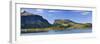 Scandinavia, Norway, Lofoten, Moskenesoey, Krystad, Fisher-Village, Mountain-Landscape, Panorama-Rainer Mirau-Framed Photographic Print