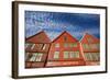 Scandinavia, Norway, Mountains, Bryggen, Frontage, Exterior-Rainer Mirau-Framed Photographic Print