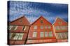 Scandinavia, Norway, Mountains, Bryggen, Frontage, Exterior-Rainer Mirau-Stretched Canvas