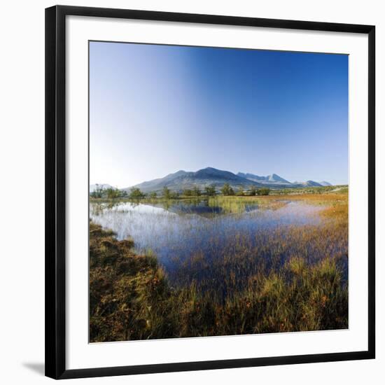 Scandinavia, Norway, Rondane, National-Park, Mountain Scenery, Mountain Lake-Rainer Mirau-Framed Photographic Print