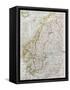 Scandinavia Political Map With Iceland Insert Map-marzolino-Framed Stretched Canvas