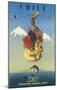 Scandinavian Airlines Chile, Gaucho Guitar, c.1951-De Ambrogio-Mounted Giclee Print
