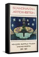 Scandinavian Art Exhibition: 1912-1913 Poster-Gunnar August Hallstrom-Framed Stretched Canvas