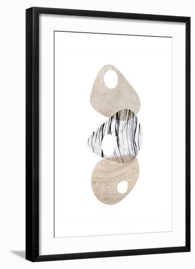 Scandinavian Balance Neutral 3-Urban Epiphany-Framed Art Print