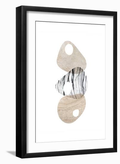 Scandinavian Balance Neutral 3-Urban Epiphany-Framed Art Print