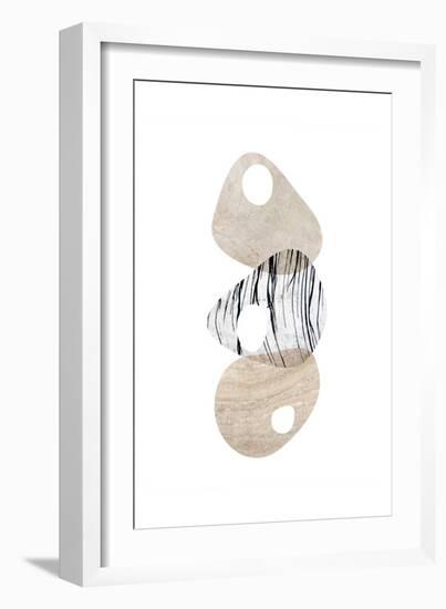 Scandinavian Balance Neutral 3-Urban Epiphany-Framed Art Print