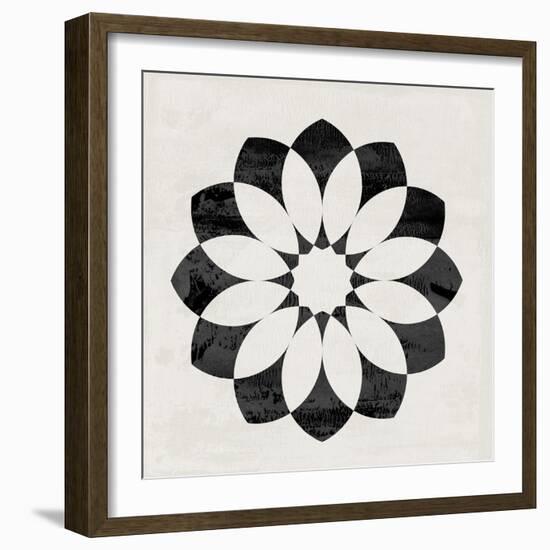 Scandinavian Black Flower II-Eline Isaksen-Framed Art Print