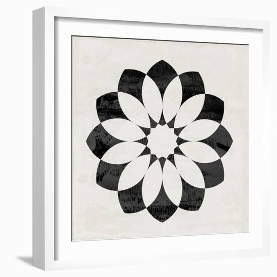 Scandinavian Black Flower II-Eline Isaksen-Framed Art Print