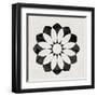 Scandinavian Black Flower II-Eline Isaksen-Framed Art Print