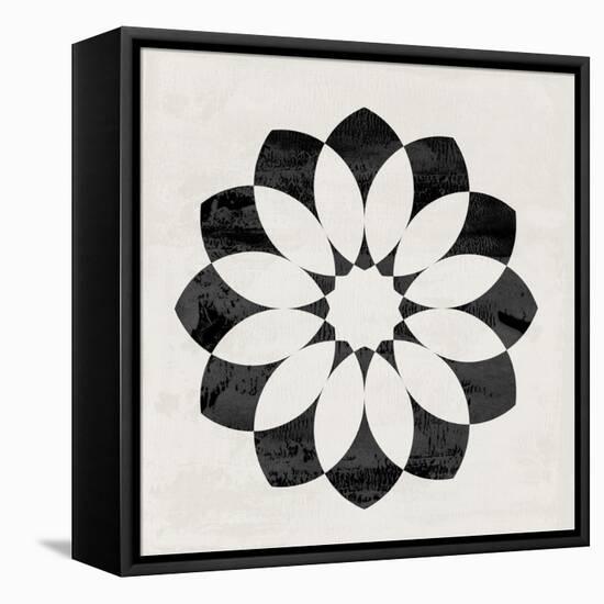 Scandinavian Black Flower II-Eline Isaksen-Framed Stretched Canvas