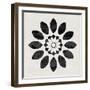 Scandinavian Black Flower-Eline Isaksen-Framed Art Print