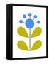 Scandinavian Blue Flower-Anita Nilsson-Framed Stretched Canvas