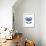 Scandinavian Blue Flower-Anita Nilsson-Framed Art Print displayed on a wall
