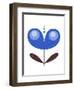 Scandinavian Blue Flower-Anita Nilsson-Framed Art Print