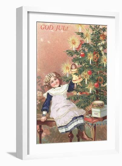 Scandinavian Christmas Card-null-Framed Giclee Print