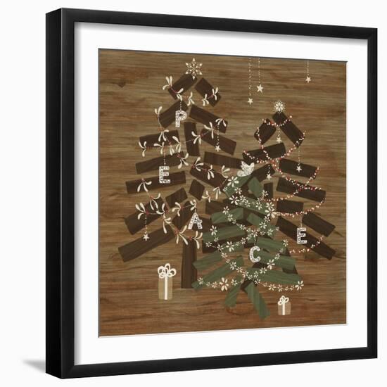 Scandinavian Christmas Peace-Yachal Design-Framed Giclee Print