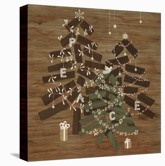 Scandinavian Christmas Peace-Yachal Design-Stretched Canvas