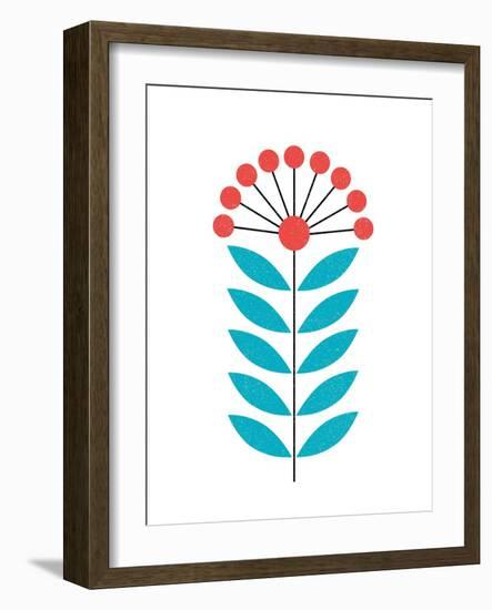 Scandinavian Coral Flower II-Anita Nilsson-Framed Art Print