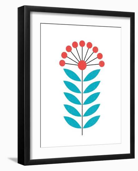 Scandinavian Coral Flower II-Anita Nilsson-Framed Art Print