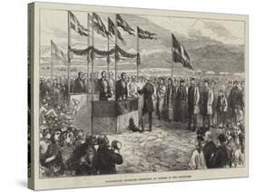 Scandinavian Delegates Presenting an Address to the Icelanders-Charles Robinson-Stretched Canvas