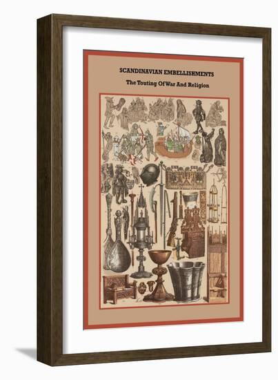 Scandinavian Embellishments the Touting of War and Religion-Friedrich Hottenroth-Framed Art Print