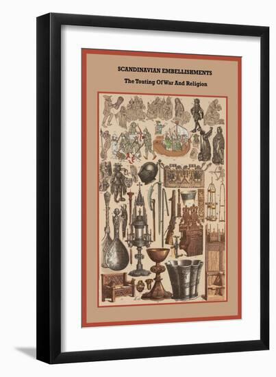 Scandinavian Embellishments the Touting of War and Religion-Friedrich Hottenroth-Framed Art Print