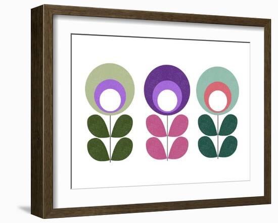 Scandinavian Flowers II-Anita Nilsson-Framed Art Print