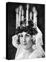 Scandinavian Girl Wearing Candle Headdress on St Lucy's Day, 1936-null-Stretched Canvas