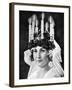 Scandinavian Girl Wearing Candle Headdress on St Lucy's Day, 1936-null-Framed Giclee Print