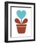 Scandinavian Heart Flower III-Anita Nilsson-Framed Art Print