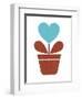 Scandinavian Heart Flower III-Anita Nilsson-Framed Art Print