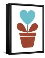 Scandinavian Heart Flower III-Anita Nilsson-Framed Stretched Canvas