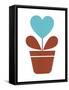 Scandinavian Heart Flower III-Anita Nilsson-Framed Stretched Canvas