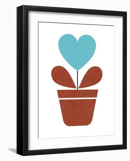 Scandinavian Heart Flower III-Anita Nilsson-Framed Art Print