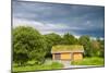 Scandinavian House with Grass Covered Roof-Lamarinx-Mounted Premium Photographic Print