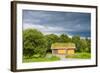 Scandinavian House with Grass Covered Roof-Lamarinx-Framed Photographic Print