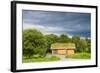 Scandinavian House with Grass Covered Roof-Lamarinx-Framed Photographic Print