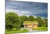 Scandinavian House with Grass Covered Roof-Lamarinx-Mounted Photographic Print